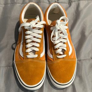 Vans old skool yellow mustard size 6.0 men, size 7.5 women